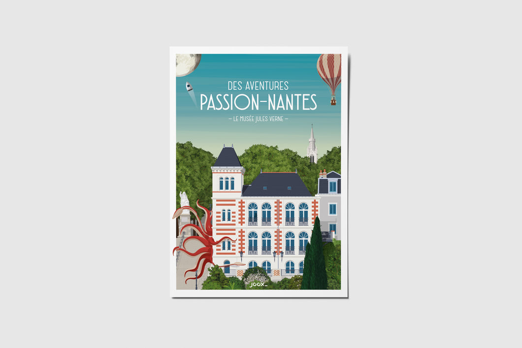 Carte Postale Musée Jules Verne - Carte de Vœux - Carte de remerciement - Spécial Nantes