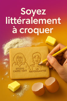 🍪 Biscuit personnalisé avec votre portrait : Soyez littéralement à croquer ! - La Rayonnantes